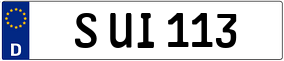Trailer License Plate